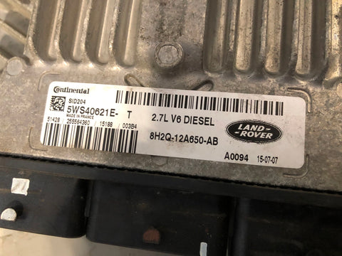 Discovery 3 ECU 2.7 TDV6 8H2Q-12A650-AB Land Rover 2007 to 2009