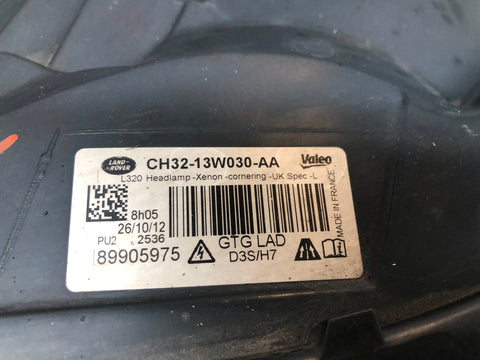 Range Rover Sport Headlight Near Side Front Facelift CH32-13W030-AA L320