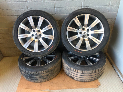 Range Rover L322 Alloy Wheels And Tyres x4 20" 275/45R20 2002 to 2013 K15046