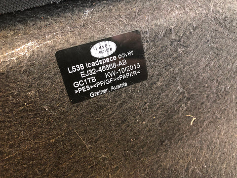 Range Rover Evoque Parcel Shelf Load Cover EJ32-46668-AB 2011 to 2018 L27105