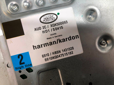Discovery 3 Amp XQK500093 Harman Kardon Land Rover 2004 to 2009 Amplifier