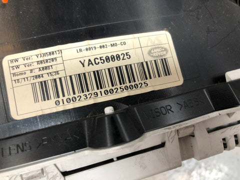 Discovery 3 Instrument Cluster 2.7 TDV6 YAC500025 Land Rover 2004 to 2006