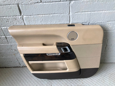 Range Rover L405 Door Cards Set of 4 Almond with Gloss Black Trim 2013 to 2017