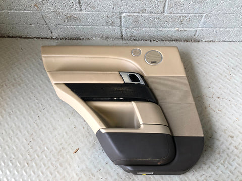 Range Rover L405 Door Cards Set of 4 Almond with Gloss Black Trim 2013 to 2017