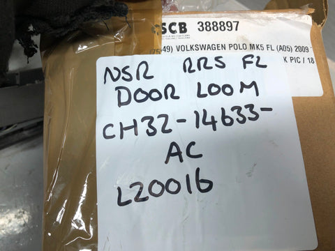 Range Rover Sport Door Wiring Loom Off Side Rear CH32-14632-AC L320