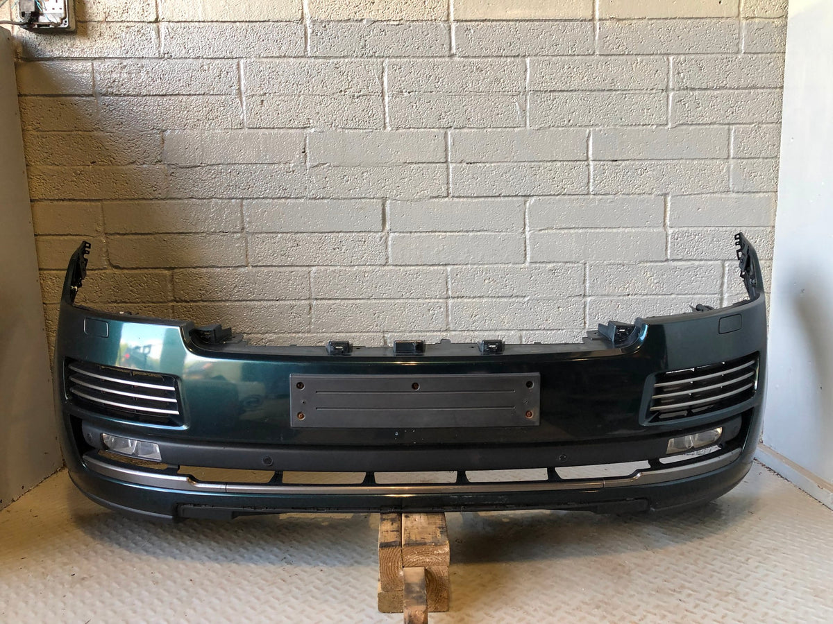 Range Rover L405 Front Bumper with Fog Lights in Aintree Green 2013 to 2017