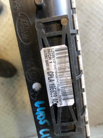Range Rover L405 Engine Cooling Radiator 3.0 TDV6 CPLA 19E839 AD 2013 to 2017