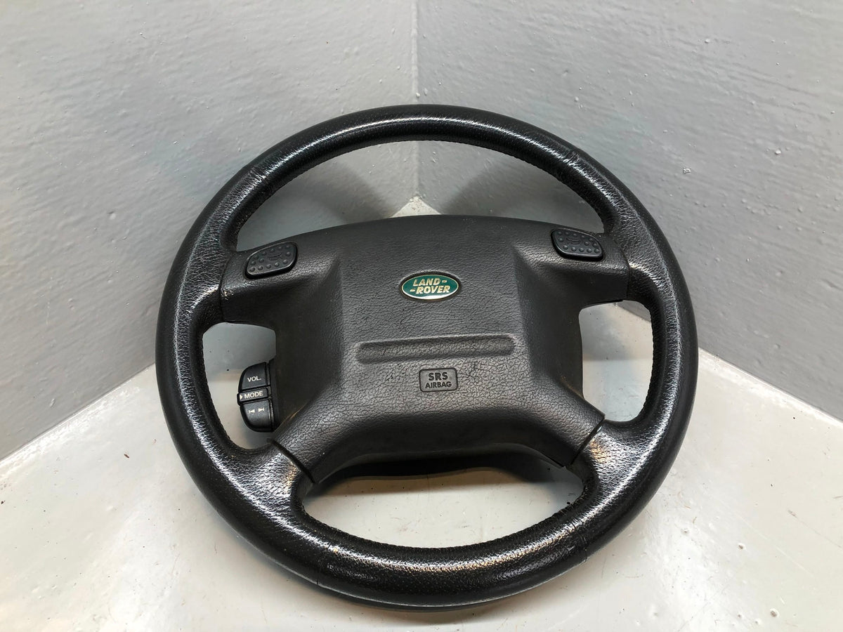 Discovery 2 Steering Wheel Land Rover Black Leather with Horn Buttons R28102