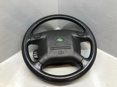Discovery 2 Steering Wheel Land Rover Black Leather with Horn Buttons R28102
