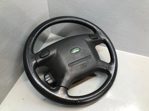 Discovery 2 Steering Wheel Land Rover Black Leather with Horn Buttons R28102