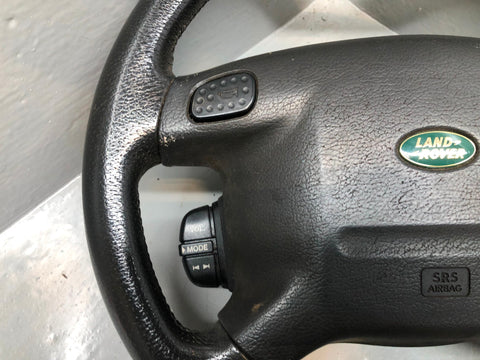 Discovery 2 Steering Wheel Land Rover Black Leather with Horn Buttons R28102