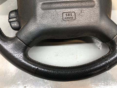 Discovery 2 Steering Wheel Land Rover Black Leather with Horn Buttons R28102