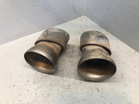 Range Rover L322 Exhaust Tail Pipe Tips Pair 2002 to 2013 R27115