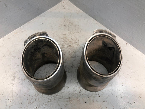 Range Rover L322 Exhaust Tail Pipe Tips Pair 2002 to 2013 R27115