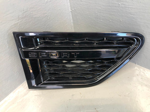 Range Rover Sport Wing Vents Pair L320 in Black Aftermarket 2009 to 2013