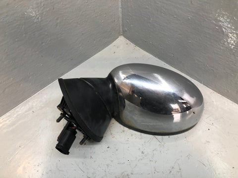 Mini R53 Door Mirror Near Side Left Chrome Electric 2001 to 2006