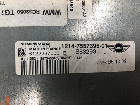 Mini R53 Engine ECU 1.6 Cooper Engine Control Unit 1214-7557395 2001 to 2006