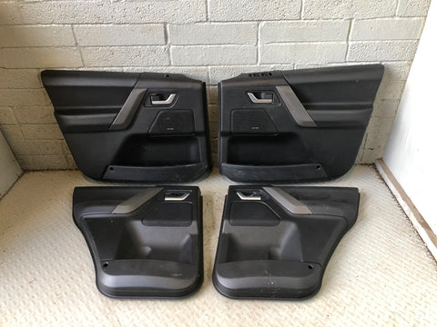 Freelander 2 Door Cards Set of 4 in Black Leather Land Rover 2006 to 2011 R17036
