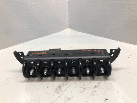 Mini R53 Switch Panel Windows Fog Lights Traction Locking 6958033 2001 to 2006