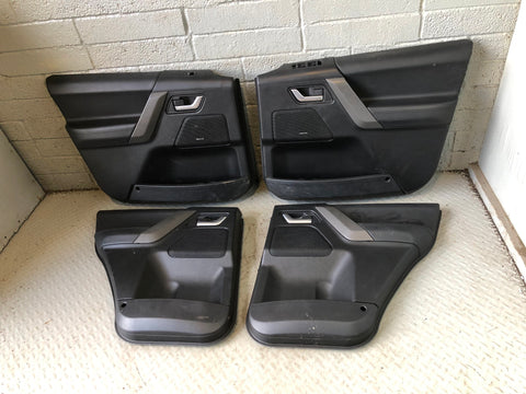 Freelander 2 Door Cards Set of 4 in Black Leather Land Rover 2006 to 2011 R17036