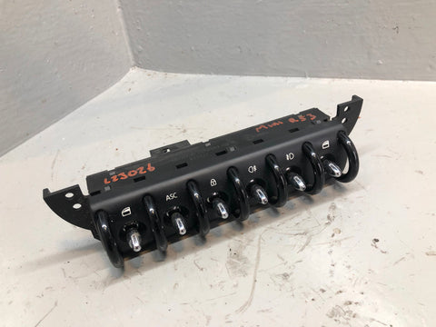 Mini R53 Switch Panel Windows Fog Lights Traction Locking 6958033 2001 to 2006