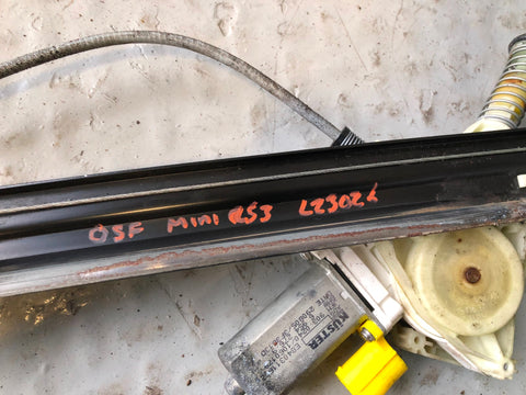 Mini R50 R53 Window Regulator and Motor Off Side Right 2001 to 2006