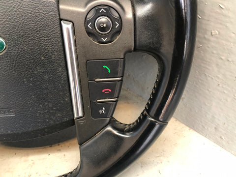 Discovery 4 Steering Wheel Leather Black Land Rover 2009 to 2013 D28046