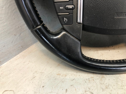 Discovery 4 Steering Wheel Leather Black Land Rover 2009 to 2013 D28046