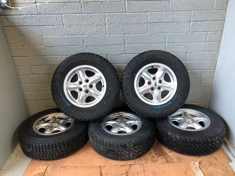 Discovery 2 Alloy Wheels with Tyres Set of 5x 235/70R16 Land Rover R28105