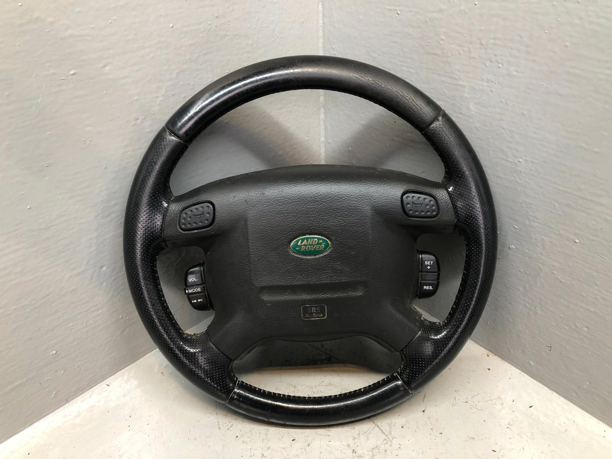 Discovery 2 Steering Wheel Land Rover Black Leather Multi Function R19026