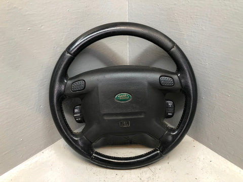 Discovery 2 Steering Wheel Land Rover Black Leather Multi Function R19026