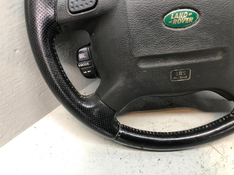 Discovery 2 Steering Wheel Land Rover Black Leather Multi Function R19026