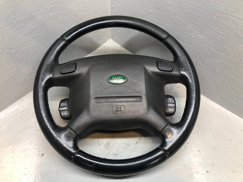 Discovery 2 Steering Wheel Land Rover Black Leather Multi Function R19026