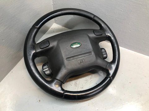 Discovery 2 Steering Wheel Land Rover Black Leather Multi Function R19026