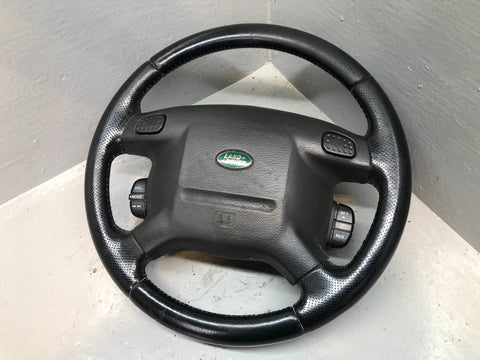Discovery 2 Steering Wheel Land Rover Black Leather Multi Function R19026