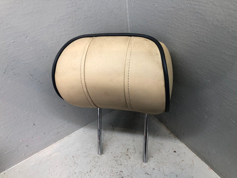 Range Rover L322 Rear Headrest in Parchment Off Side Right 2002 to 2006
