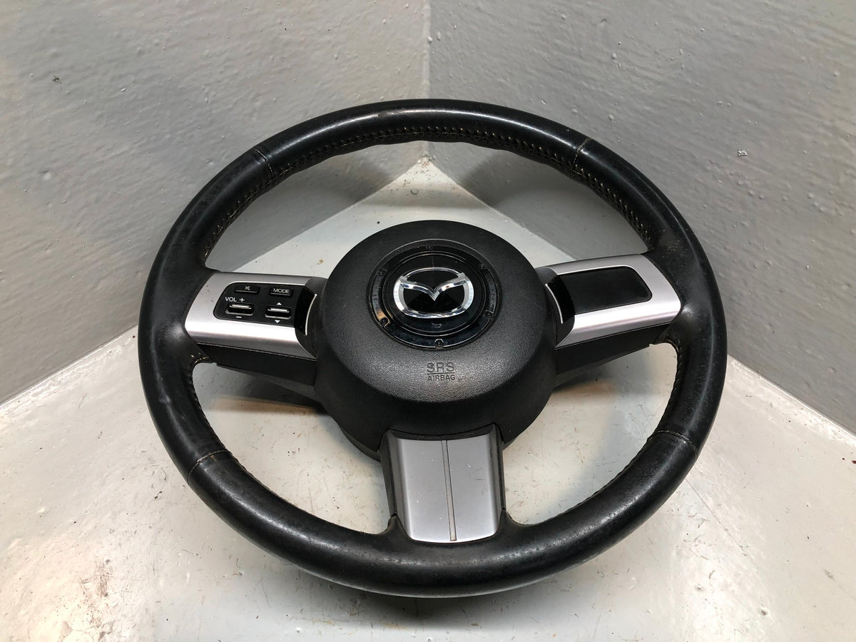 Mazda MX5 Steering Wheel Complete With Controls Black MK3 NC 2006 to 2014