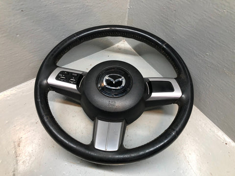 Mazda MX5 Steering Wheel Complete With Controls Black MK3 NC 2006 to 2014