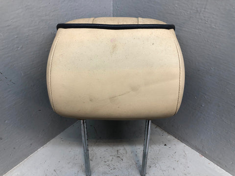 Range Rover L322 Rear Headrest in Parchment Near Side Left 2002 to 2006