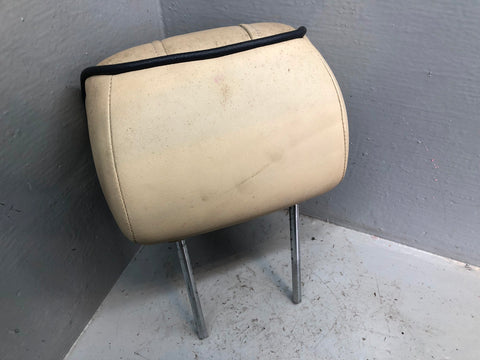 Range Rover L322 Rear Headrest in Parchment Near Side Left 2002 to 2006