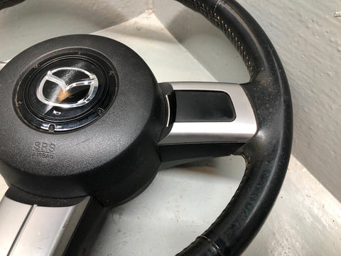 Mazda MX5 Steering Wheel Complete With Controls Black MK3 NC 2006 to 2014