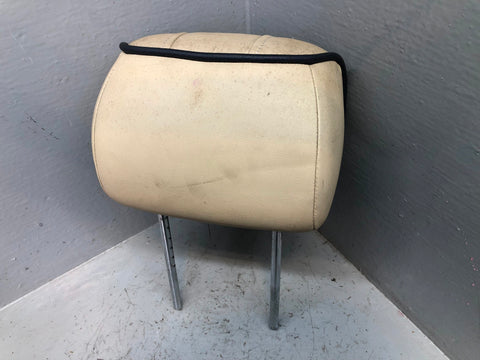 Range Rover L322 Rear Headrest in Parchment Near Side Left 2002 to 2006