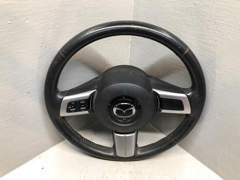 Mazda MX5 Steering Wheel Complete With Controls Black MK3 NC 2006 to 2014