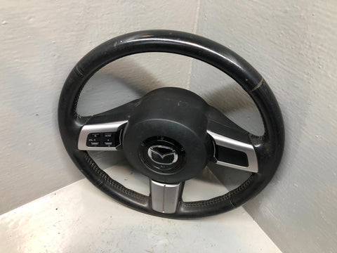 Mazda MX5 Steering Wheel Complete With Controls Black MK3 NC 2006 to 2014