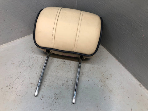 Range Rover L322 Rear Headrest in Parchment Off Side Right 2002 to 2006
