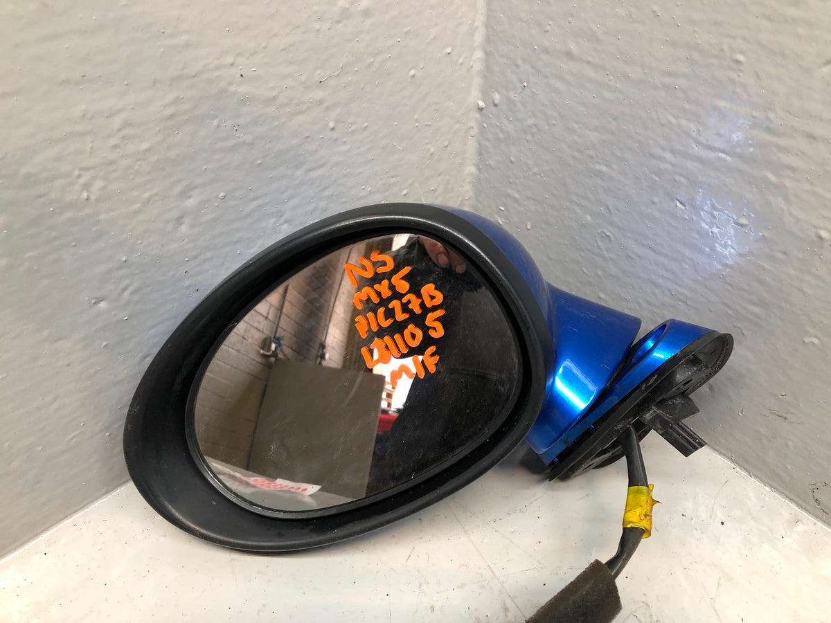 Mazda MX5 Wing Mirror Assembly Near Side Winning Blue Metallic MK3 2006 to 2014