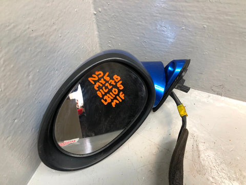 Mazda MX5 Wing Mirror Assembly Near Side Winning Blue Metallic MK3 2006 to 2014