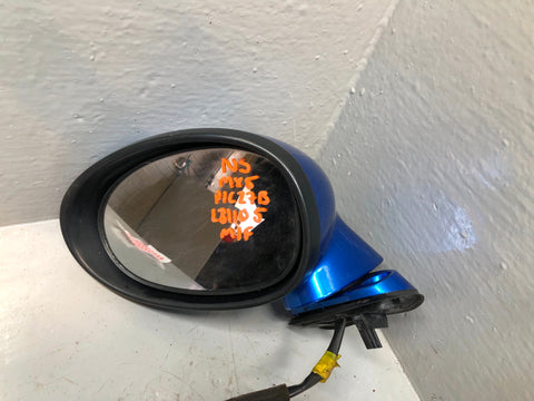 Mazda MX5 Wing Mirror Assembly Near Side Winning Blue Metallic MK3 2006 to 2014