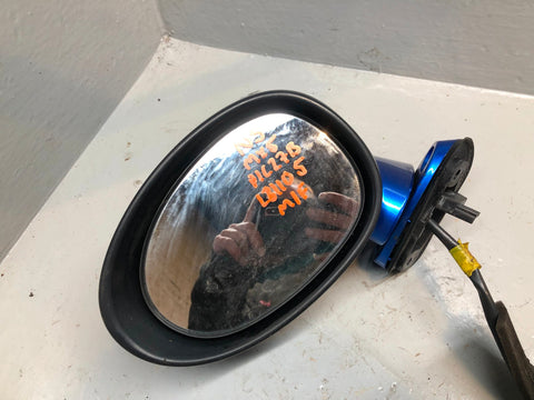 Mazda MX5 Wing Mirror Assembly Near Side Winning Blue Metallic MK3 2006 to 2014