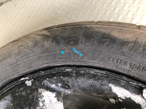 Range Rover Sport Spare Wheel and Tyre 19'' 255/50ZR19 Alloy Land Rover L19095SP